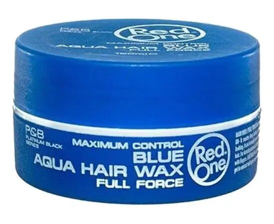RedOne Воск для волос на водной основе Blue Aqua Hair Gel Wax Full Force , 150 мл.