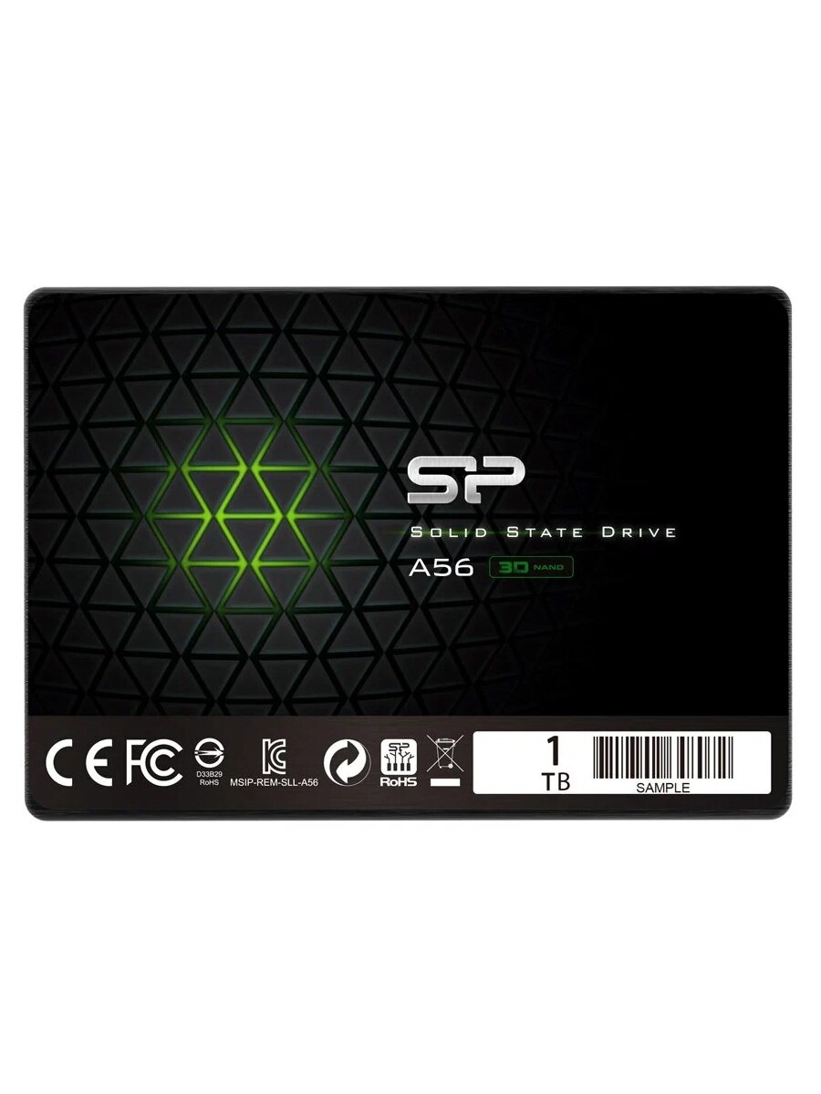 SSD-накопитель Silicon Power A56, 1ТБ, форм-фактор 2,5", SATA