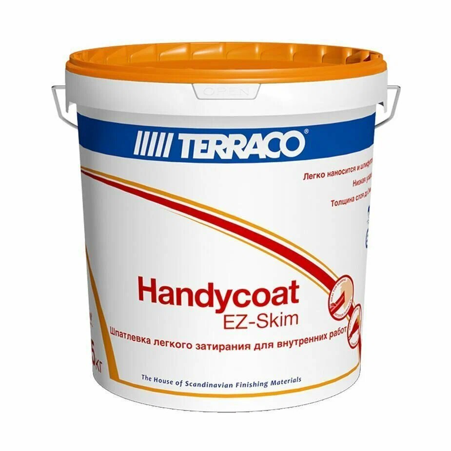 Шпатлёвка Terraco Handycoat EZ-SKIM финишная для внутренней отделки лёгкого затирания 25кг