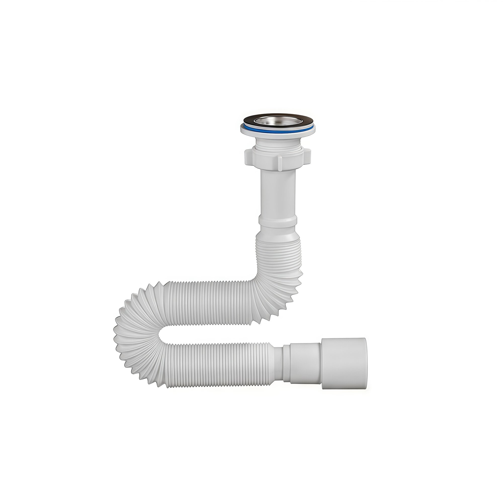 Сифон гофрированный Orio с нержавеющим выпуском 1 1/4