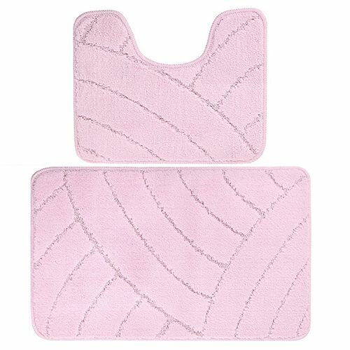 Комплект ковриков для в/к BANYOLIN CLASSIC из 2 шт 60х100/50х60см 11мм (нежно-розовый) 1/25