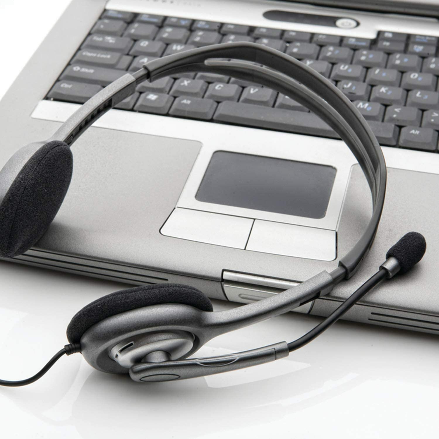 Наушники LOGITECH H110 Corded Stereo Headset - GRAY/SILVER - Dual Plug