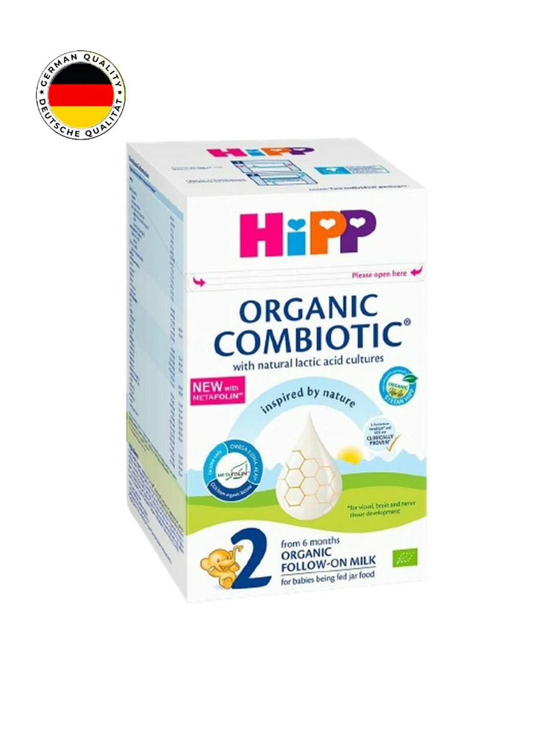 Детская смесь Hipp Organic Combiotic, для малышей старше 3 месяцев, 800г