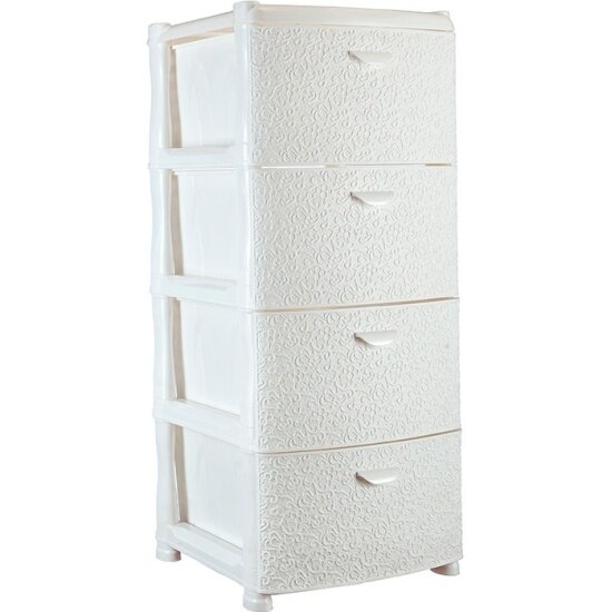 Комод Idea кружево (4 секции) М 2819 Белый