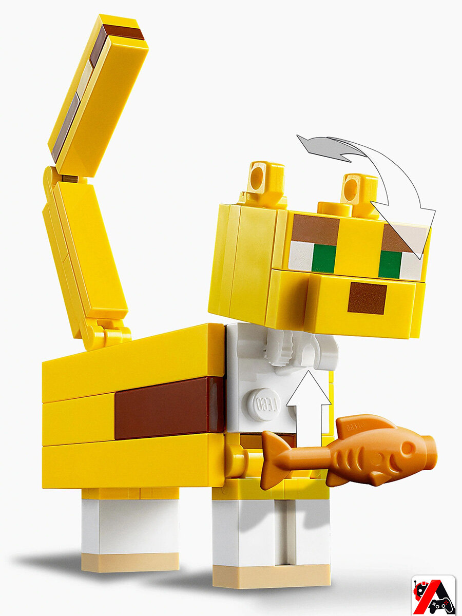 Конструктор Майнкрафт Крипер и Оцелот — фото 1