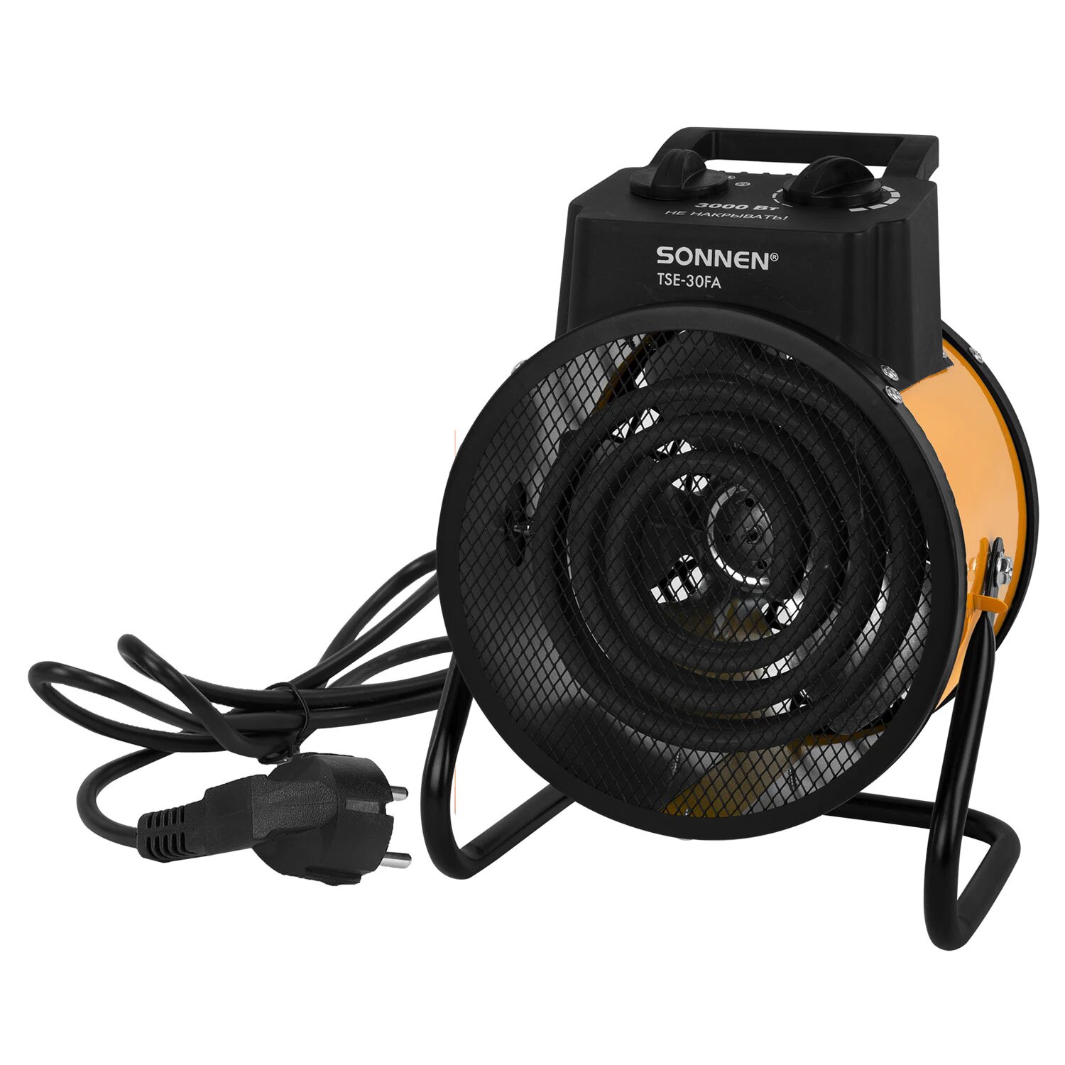 Тепловая пушка электрическая SONNEN TSE-30FA 3000 Вт ТЭН/спиральный нагревательный элемент 2 режима 456208