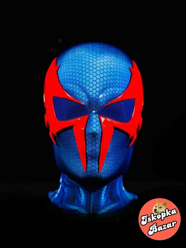 Маска 2099 Человек-паук,(для взрослых) носимая копия реквизита для съемок фильмо, , Маска ручной работы, высококачественныйчеловек-паук