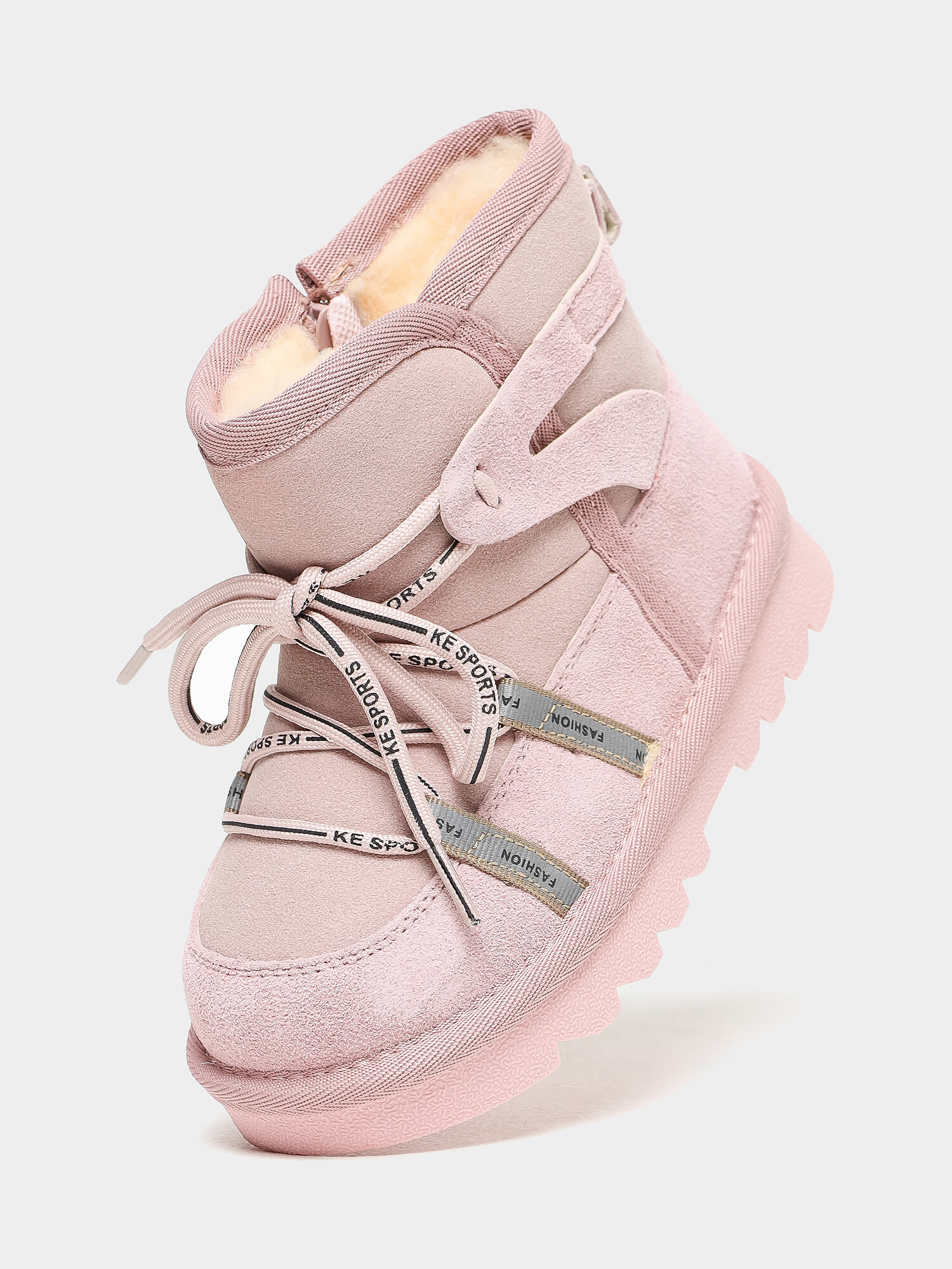 Угги B&G розовый размер 27 розовый/белый