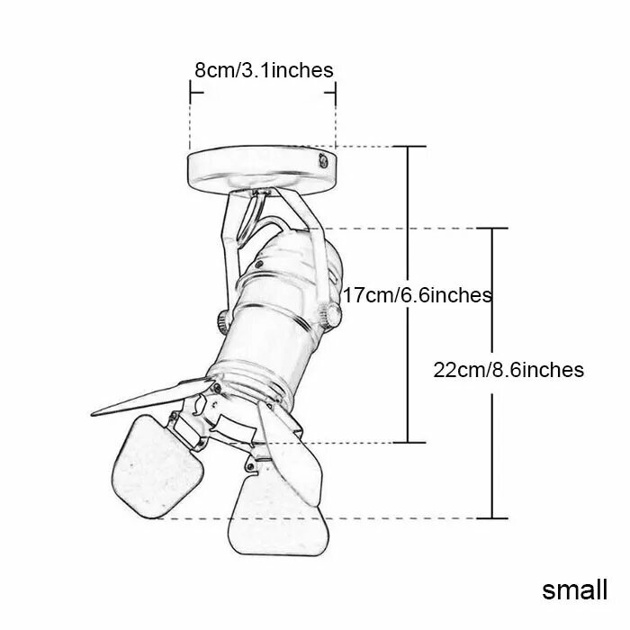 Потолочный светильник GY металлический для гостиной small no bulb included Серый