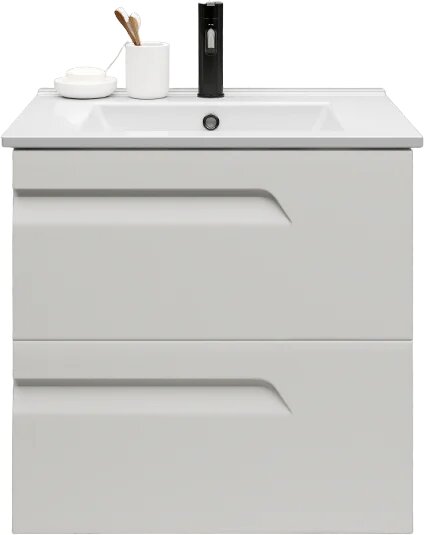 Тумба под раковину без столешницы Laparet Atlas 60 белая матовая
