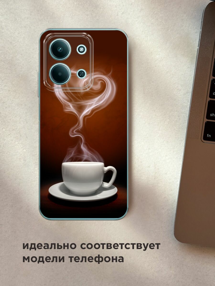 Чехол на Xiaomi Redmi 15C 4G /Poco C85 4G / Редми 15C 4G/Поко C85 4G с принтом "Кофейная любовь" — фото 1