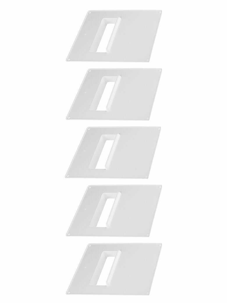 Площадка торцевая горизонтальная ПТГ фланец 60х120 пластиковая для плоских воздуховодов 180х250 мм (5 шт.)