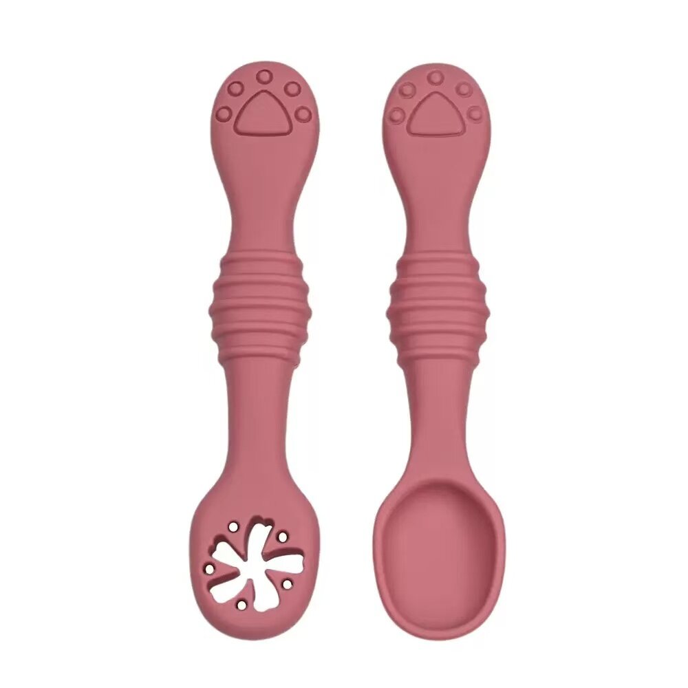 Набор ложек и вилок для младенцев пищевой силикон 11.5x2.5x1.5 см