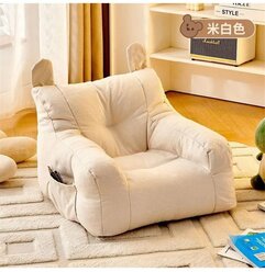 Прямой диван, механизм На пол, Трехуровневый трансформер, 38х38х38 см, белый