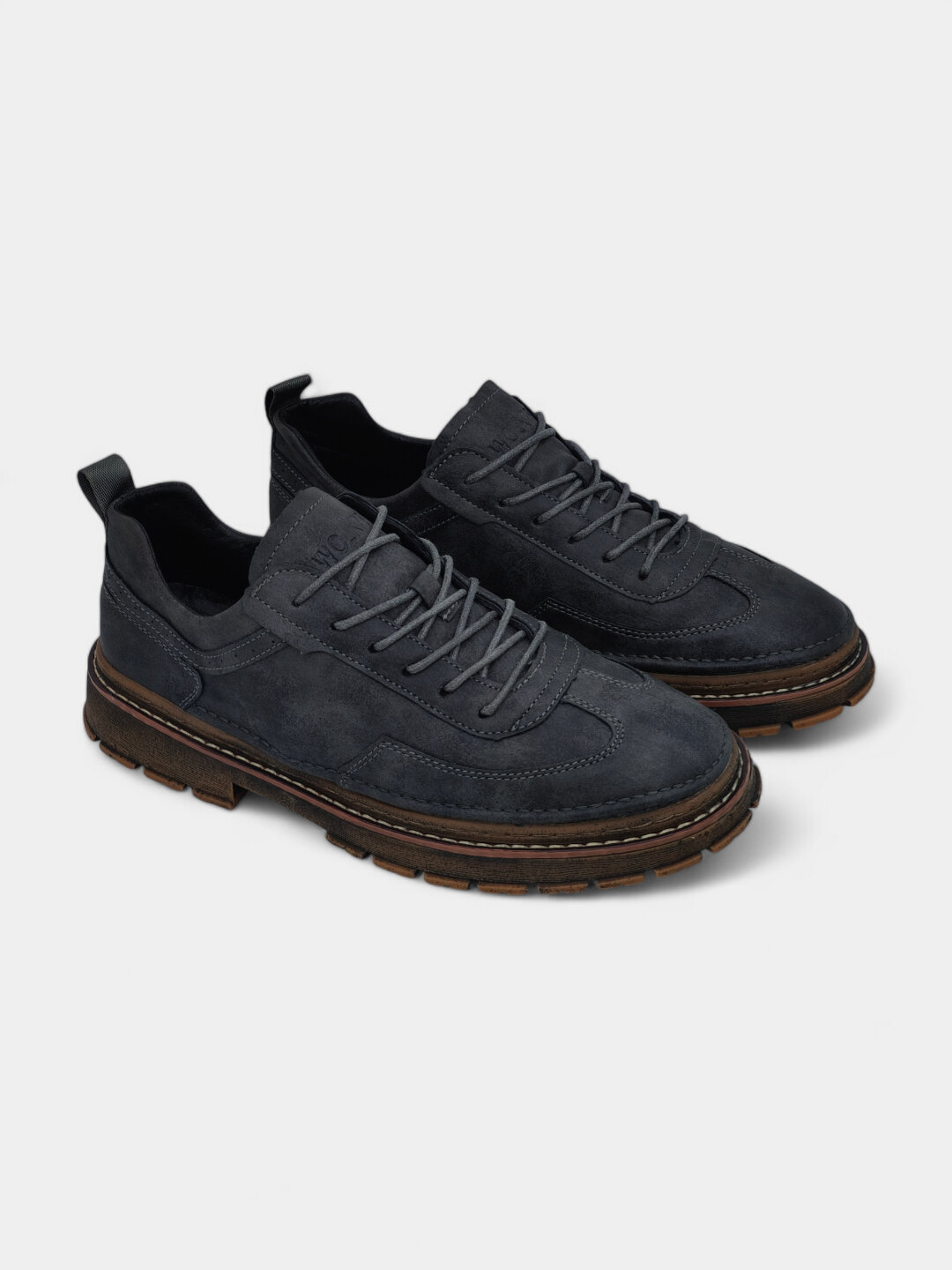 Лоферы  Туфли мужские Solid Step, из экокожи, водонепроницаемые, размер 38 39 40 41 42 43, тёмно-серый