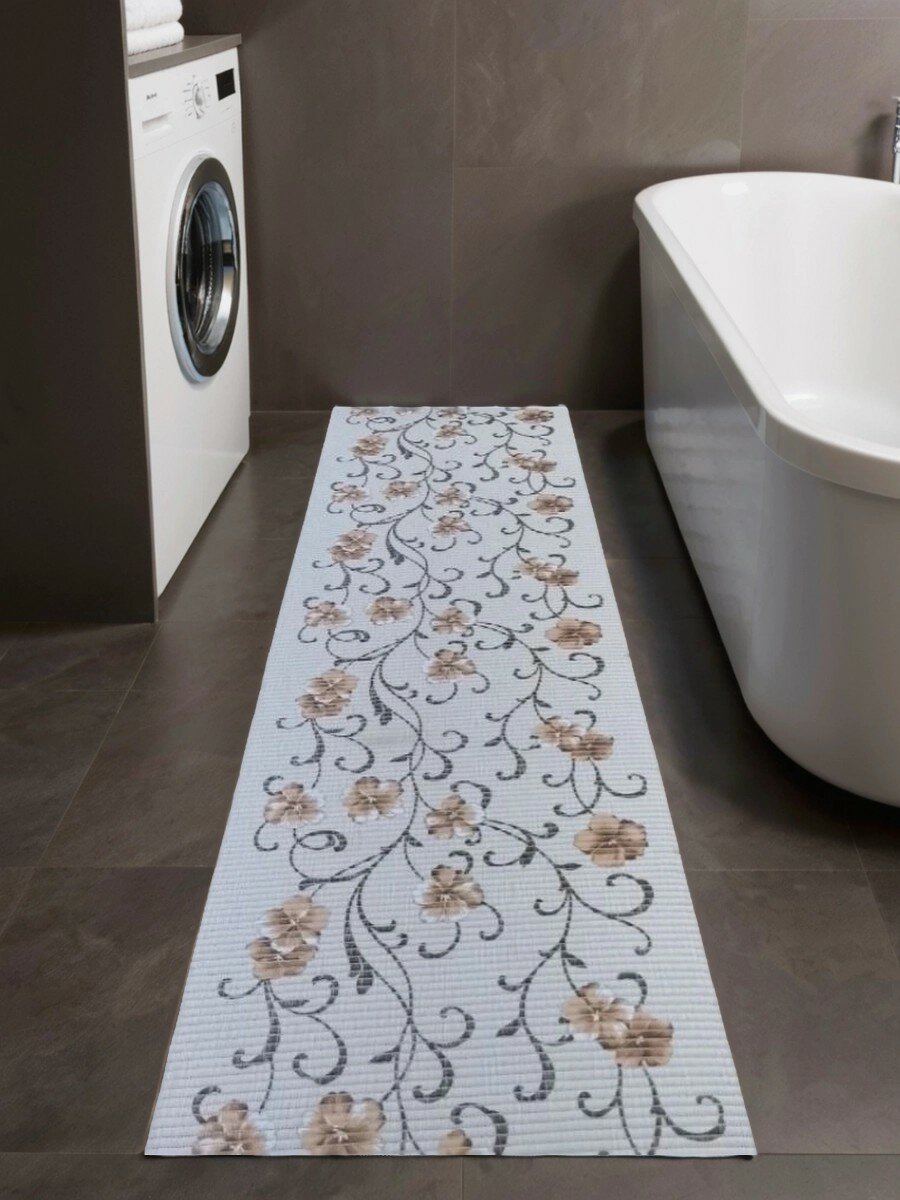 Коврик для ванной комнаты и туалета из ПВХ ширина 65 см длина 100 см