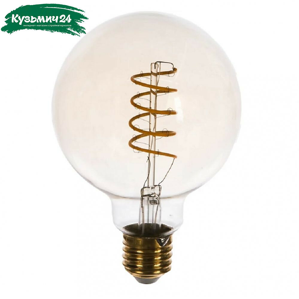 Лампа светодиодная Vintage Uniel LED-G95-4W/GOLDEN/E27/CW GLV21GO, золотистая