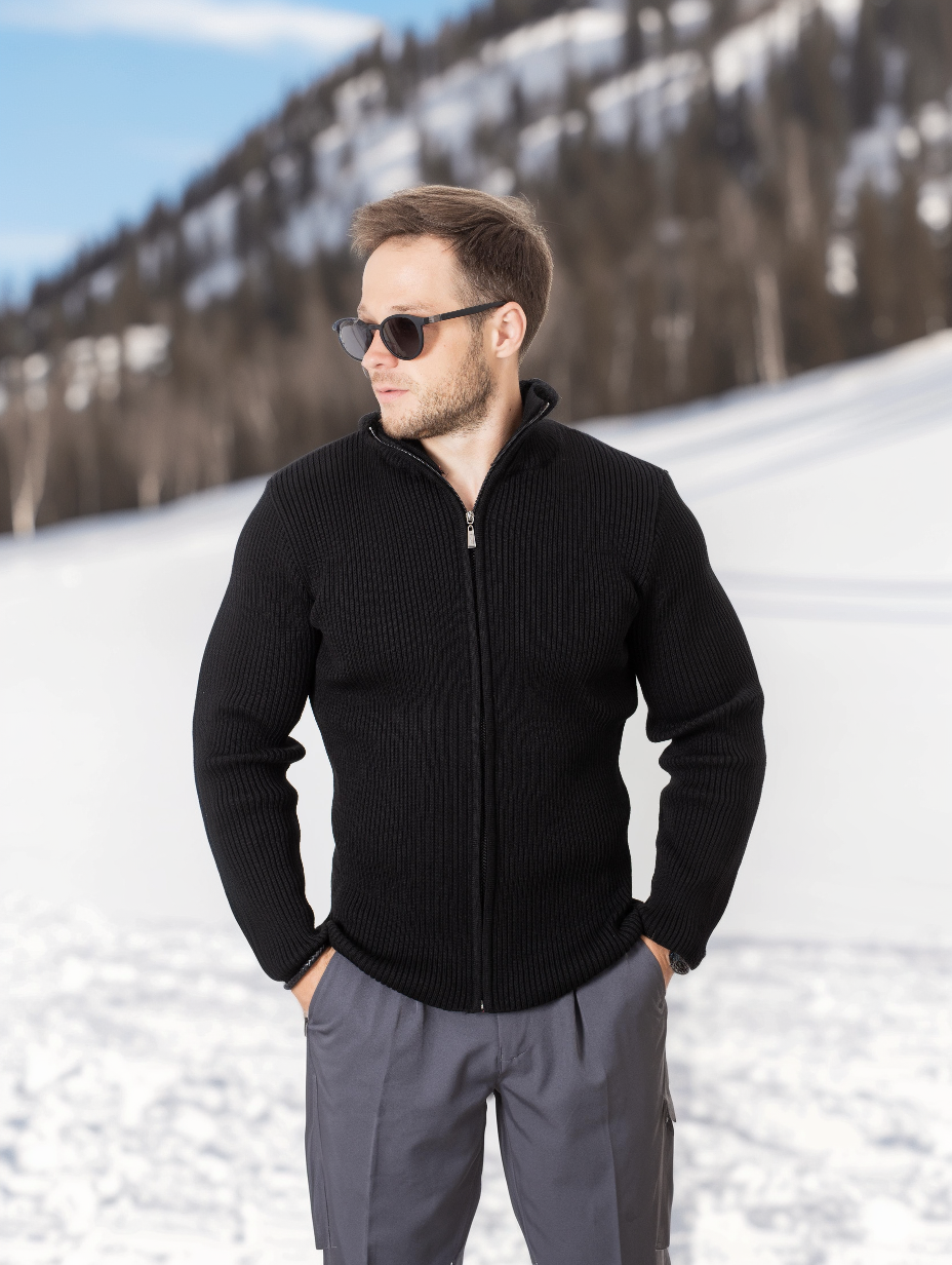 Свитер MADMAN, размер 56, , черный, Черный