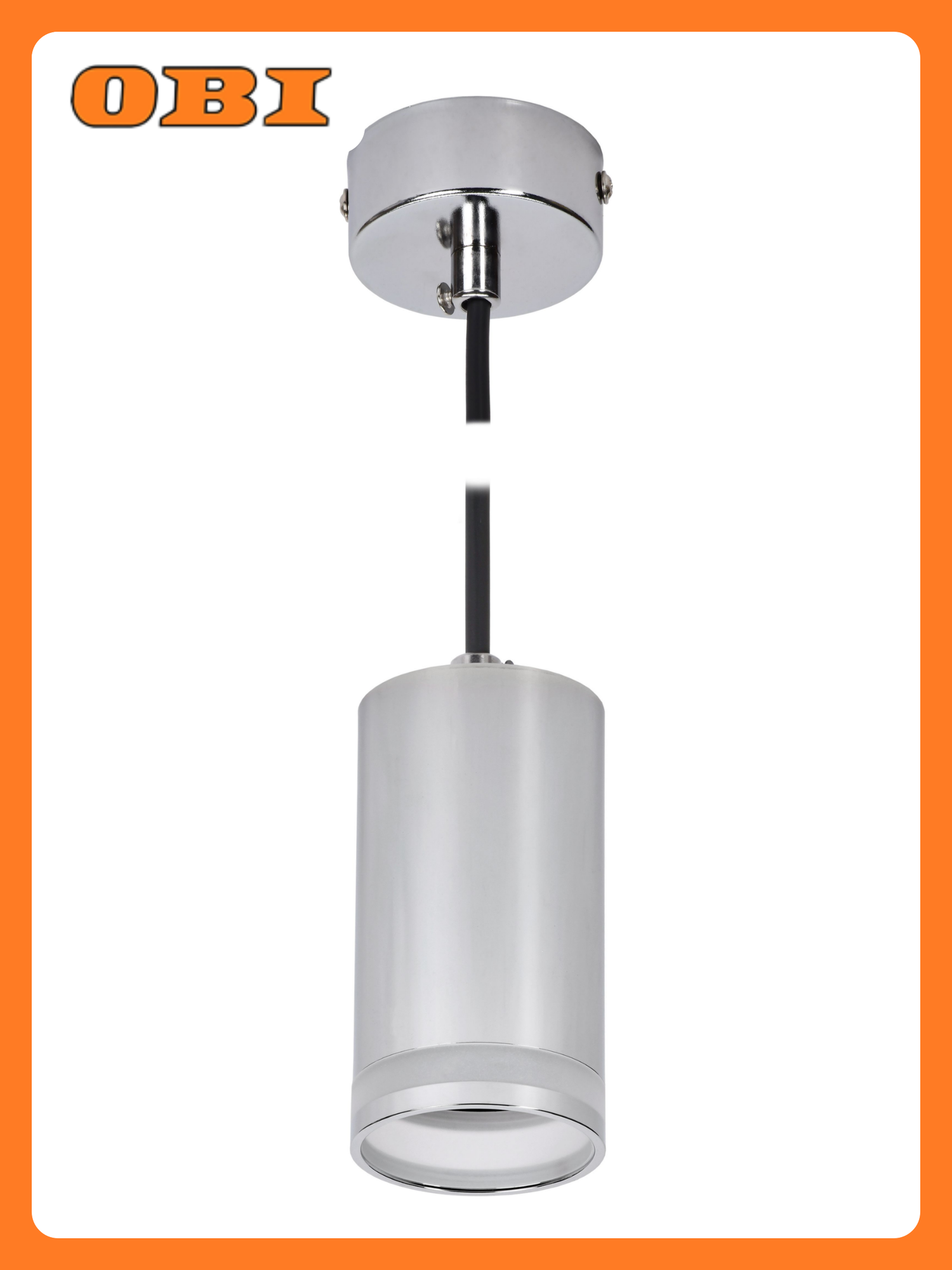 Подвес алюминий/акрил GU10x50 Вт хром 55x125 см