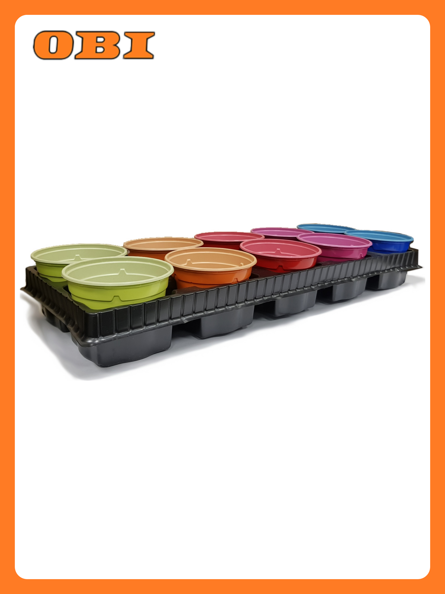 Набор кашпо ГазонCity 105x8 см с поддоном 10 шт