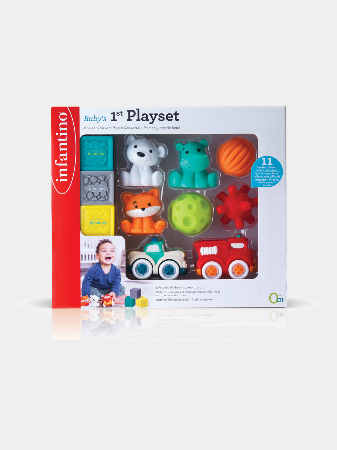 Развивающий набор Infantino Baby’s 1st Playset — 11 ярких игрушек
