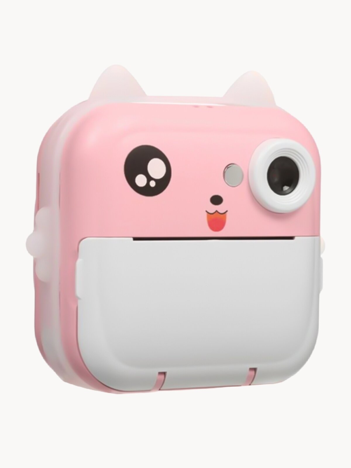 Детский фотоаппарат моментальной печати, встроенные игры, MP3 плеер, печать фото с телефона, розовый