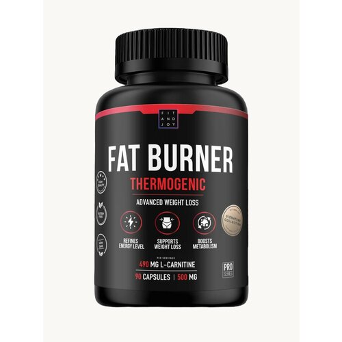 Жиросжигатель Fat Burner в капсулах с l карнитином для похудения Fit and Joy, 90 капсул