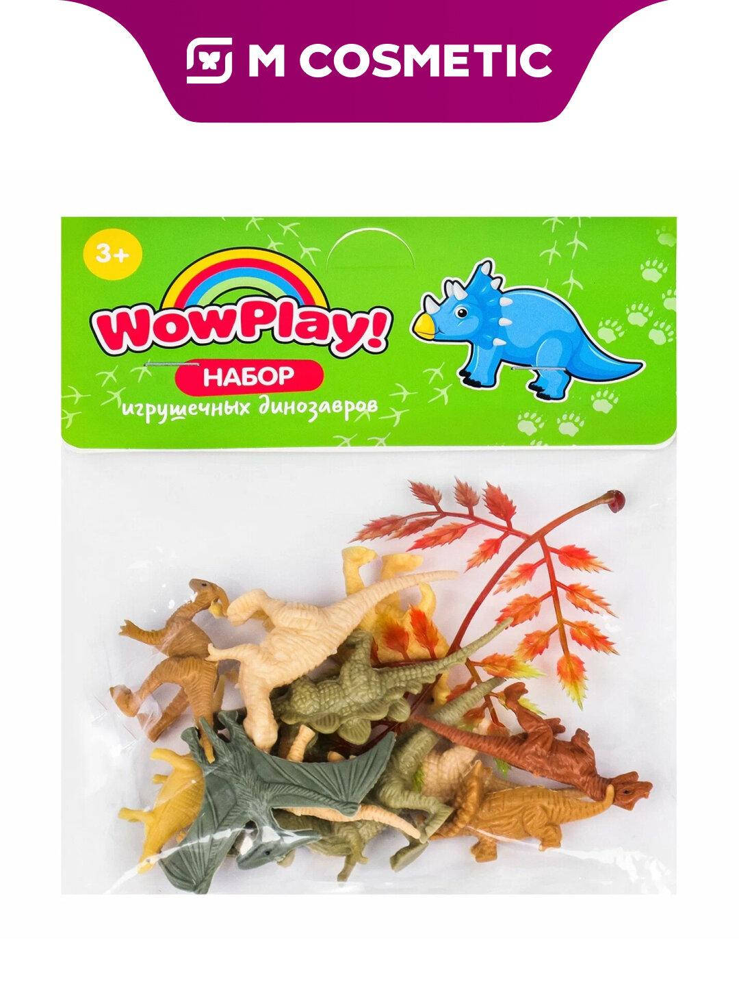 Набор динозавров WowPlay! "В пакете", интерактивный, в ассортименте, 4 шт.