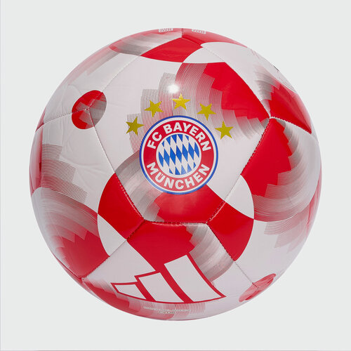 Изображение товара Футбольный мяч Adidas Bayern Club Home JN7302, размер 5, Белый - Красный