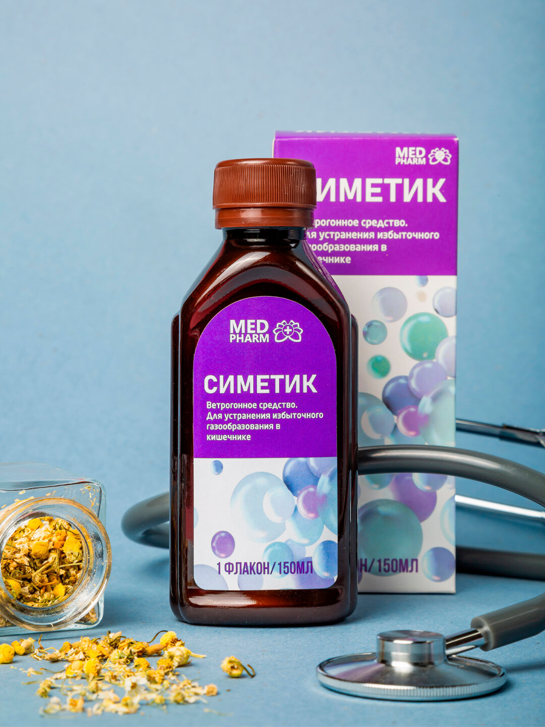 Симетик – средство для снижения газообразования и вздутия живота, 150 мл