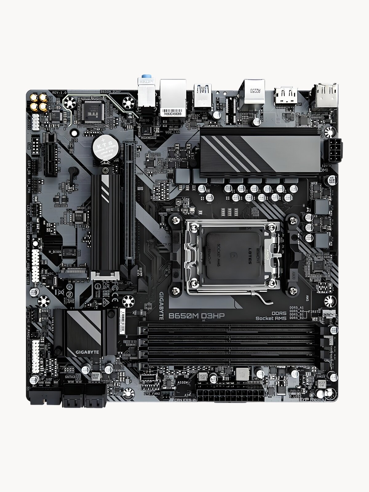 Материнская плата Gigabyte B650M D3HP AX, AM5, AMD B650, Micro ATX