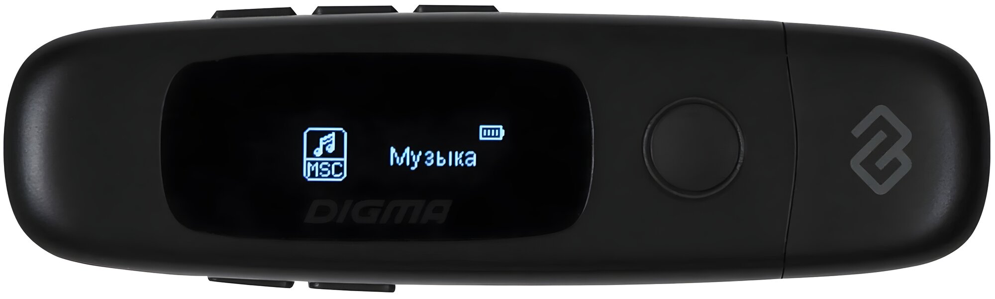 DIGMA U4 цифровой плеер, 16 ГБ, поддержка microSD до 128 ГБ, Bluetooth, FM-тюнер, черный