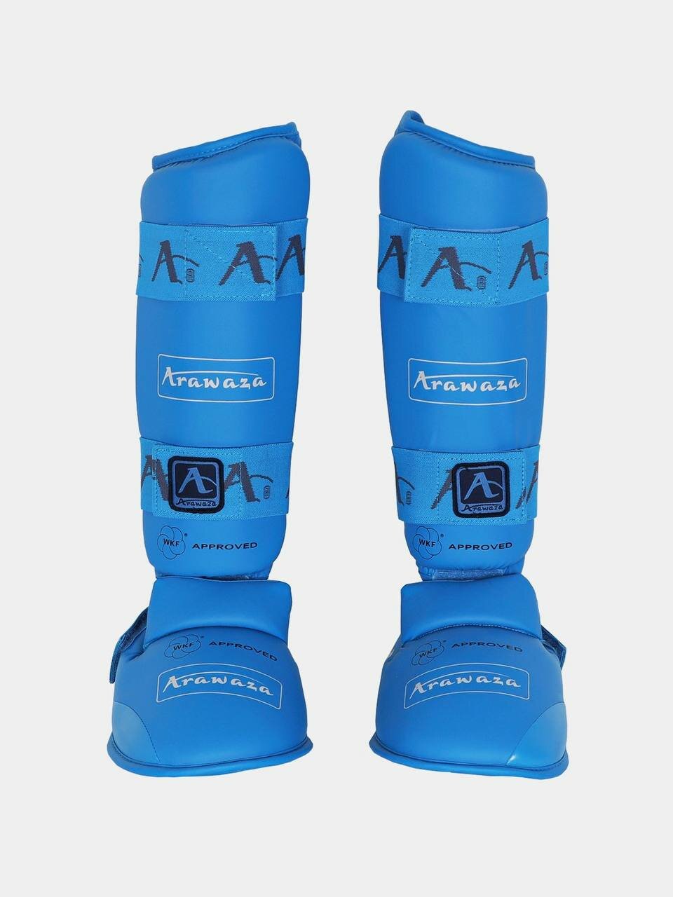 Защита голени и стопы Arawaza, для каратэ, двойной шов, футы