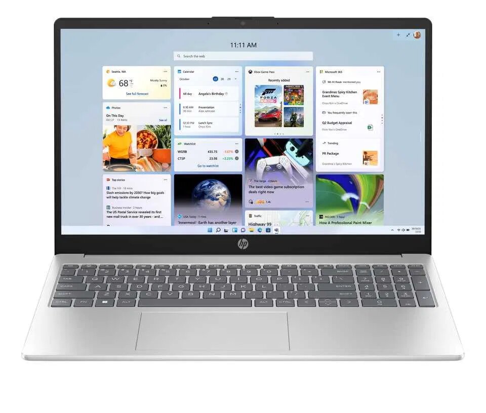 Ноутбук HP 15-fc0046nq, 15.6" FHD 250nit, AMD Ryzen 5-7520U, LPDDR5 16GB, SSD 512GB, GPU AMD Radeon Graphics