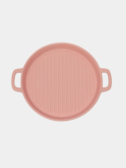 Круглые керамические тарелки "HAPPY KITCHEN", бренд, ручная работа — фото 1