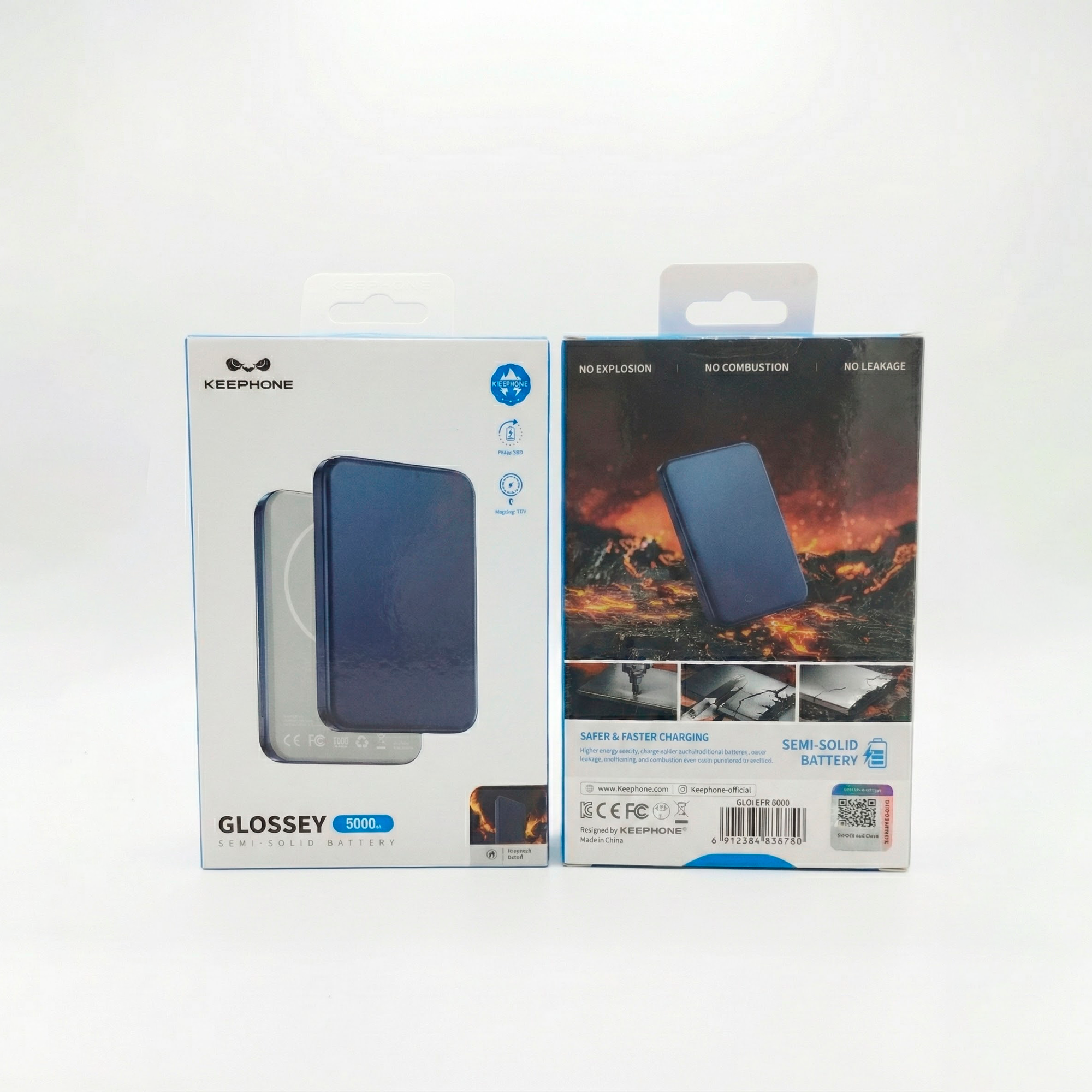 Портативный аккумулятор KeepHone Glossey PB-59, 5000 mAh, MagSafe, PD 20W