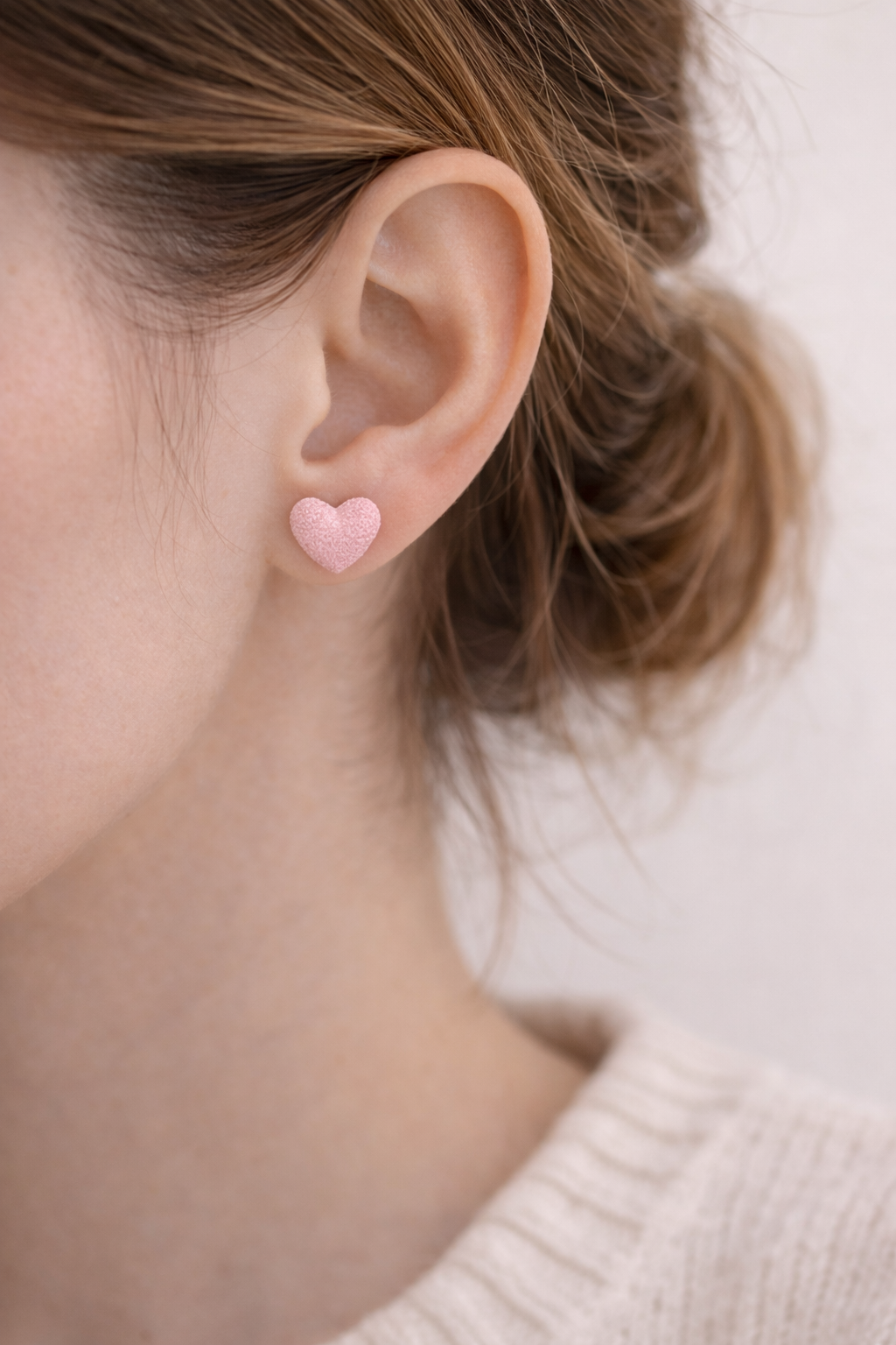 Серьги пусеты Стайл Групп, жемчуг имитация, размер 20 мм, розовый — фото 1