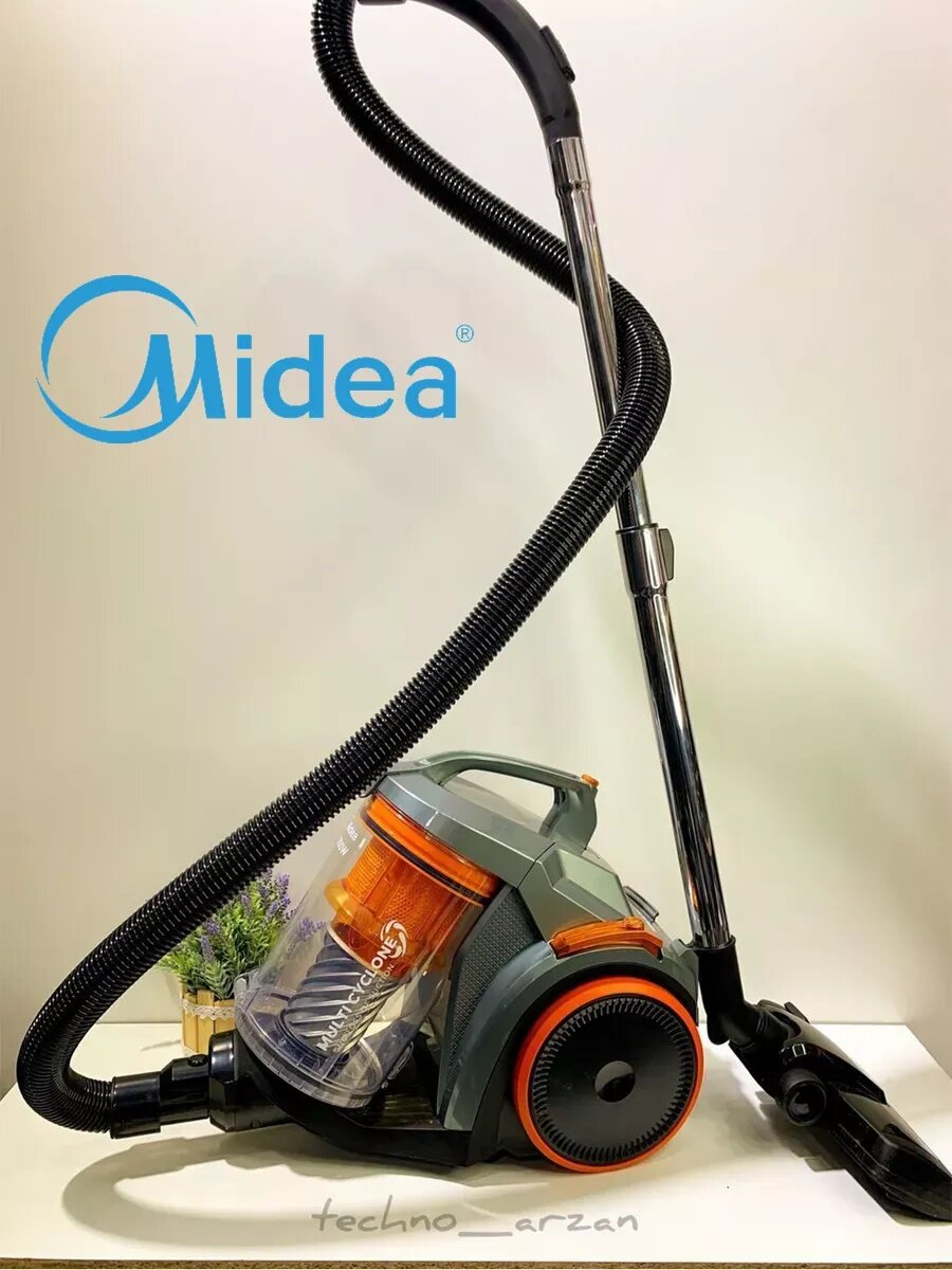 Пылесос Midea MVC5525, контейнер 3,5 л, мощность 2200Вт, радиус действия 9м