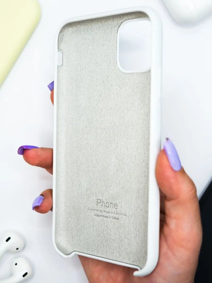 Силиконовый чехол для iPhone 11, матовый, мягкий, противоударный, тонкий — фото 1