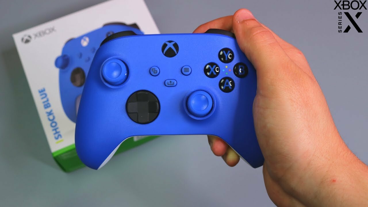 Геймпад Microsoft "Xbox shock blue", беспроводной, для Xbox и PC — фото 1