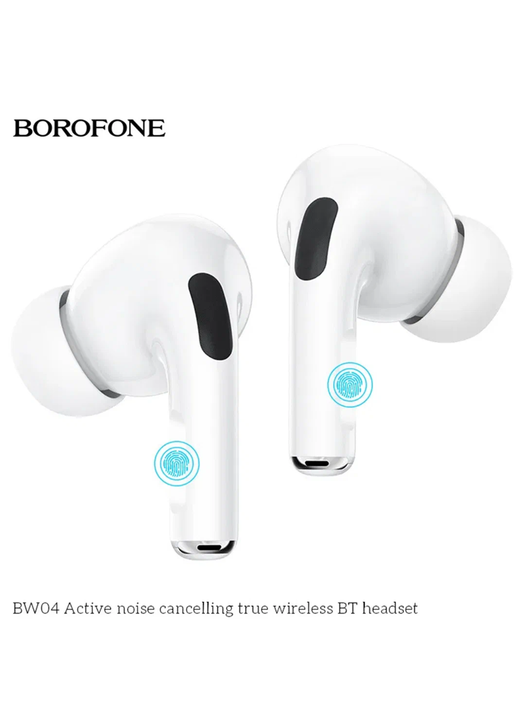 Наушники Borofone "BW04 ANC", с шумоподавлением, Bluetooth 5.1 — фото 1