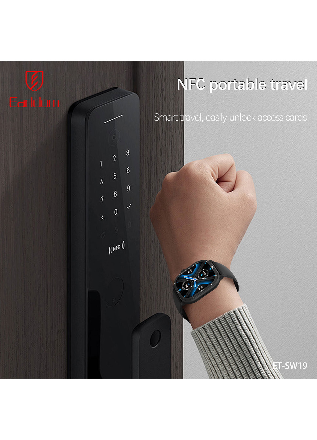 Умные часы Earldom SW19, Bluetooth, фитнес-трекер, для Android и iOS — фото 1