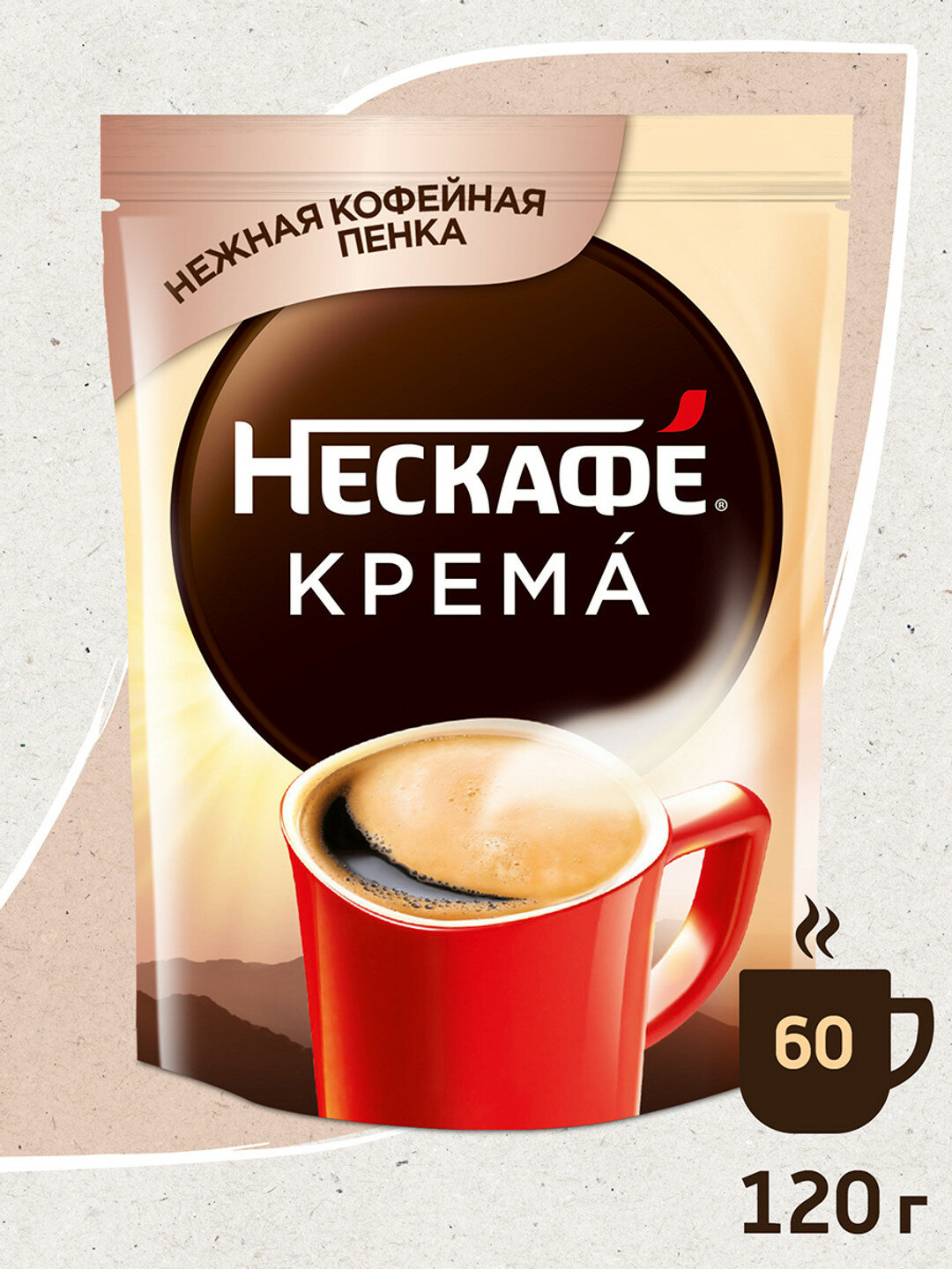 Кофе растворимый Nescafe Classic Crema, пакет, 120 г
