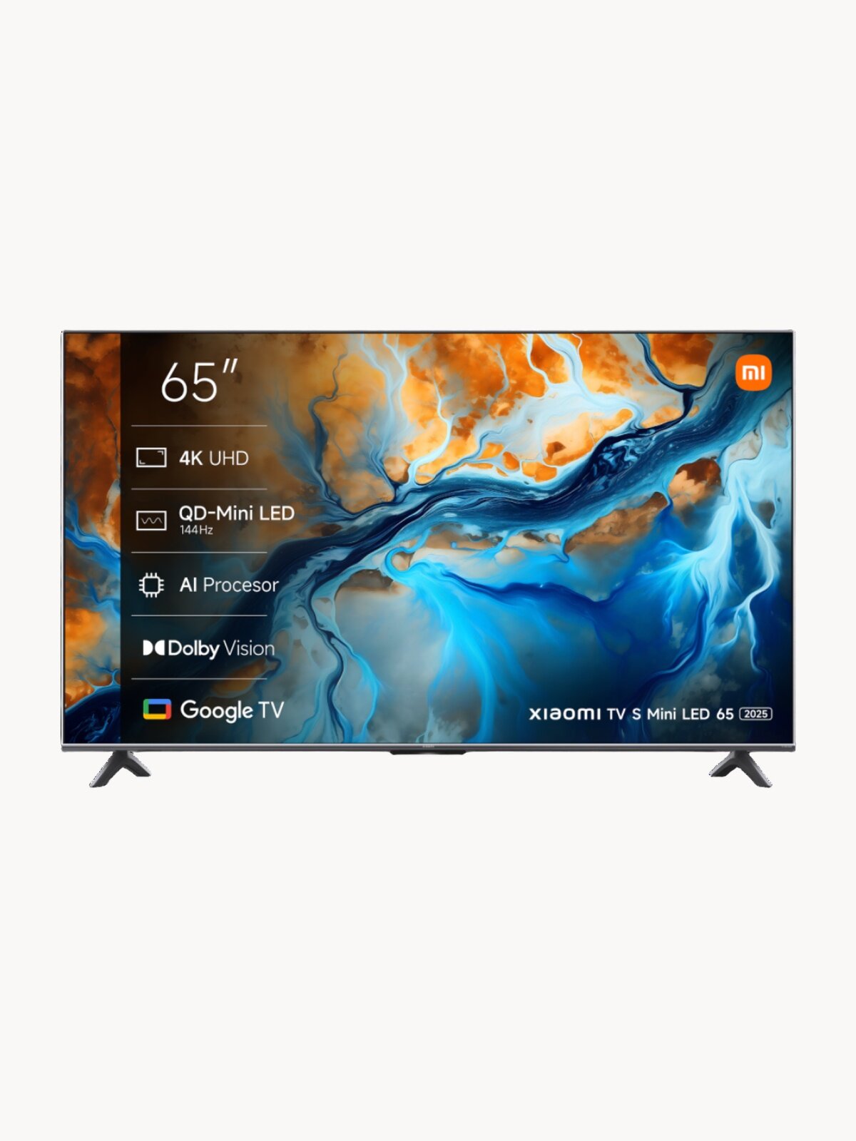 65" Телевизор Xiaomi TV S Mini LED 2025 Mini LED, темно-серый