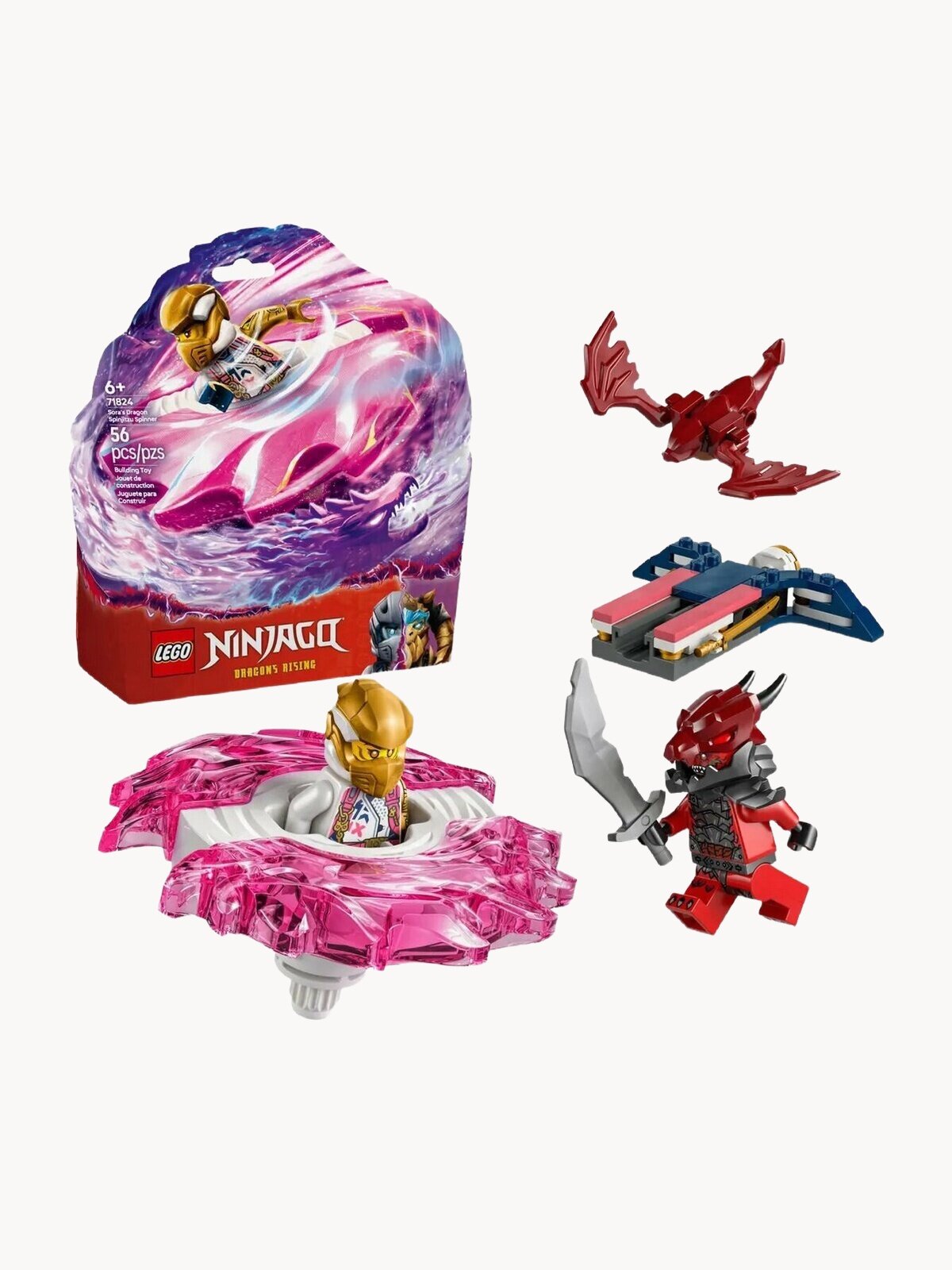 Конструктор LEGO Ninjago 71824 Спиннер Драконьего Кружитцу Соры, 56 дет.