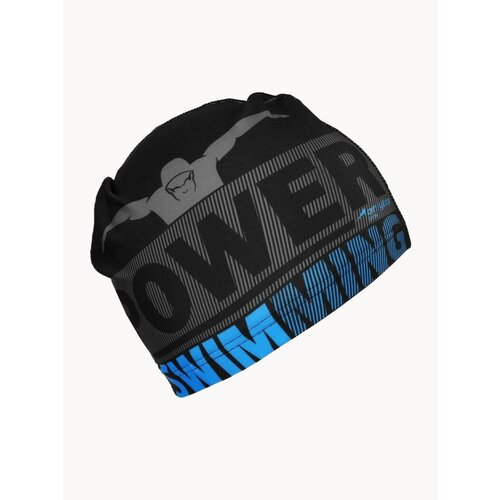 Шапочка для плавания взрослая ONLYTOP Power Swimming, тканевая, обхват 54-60 см