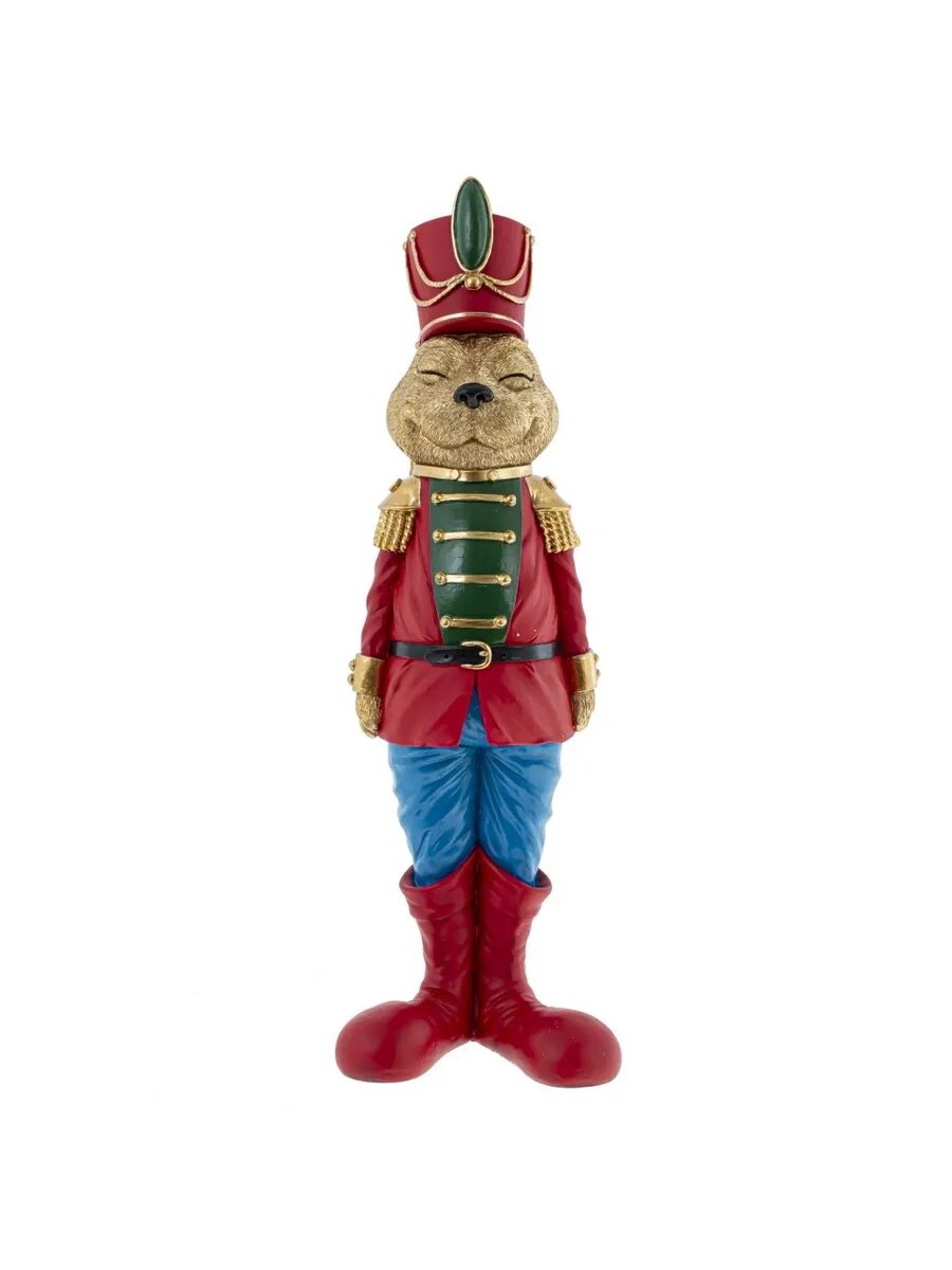 Фигурка декоративная Солдатик-зайка, полимерная, 40 см