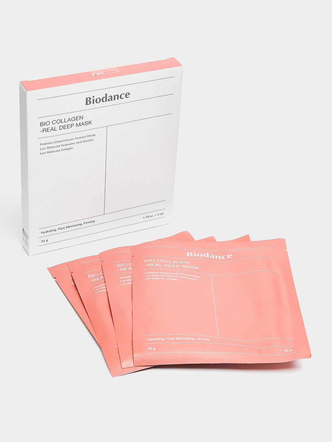 Гидрогелевая маска для лица Biodance "Bio-Collagen Real Deep", коллагеновая, для эластичности кожи, 24мл