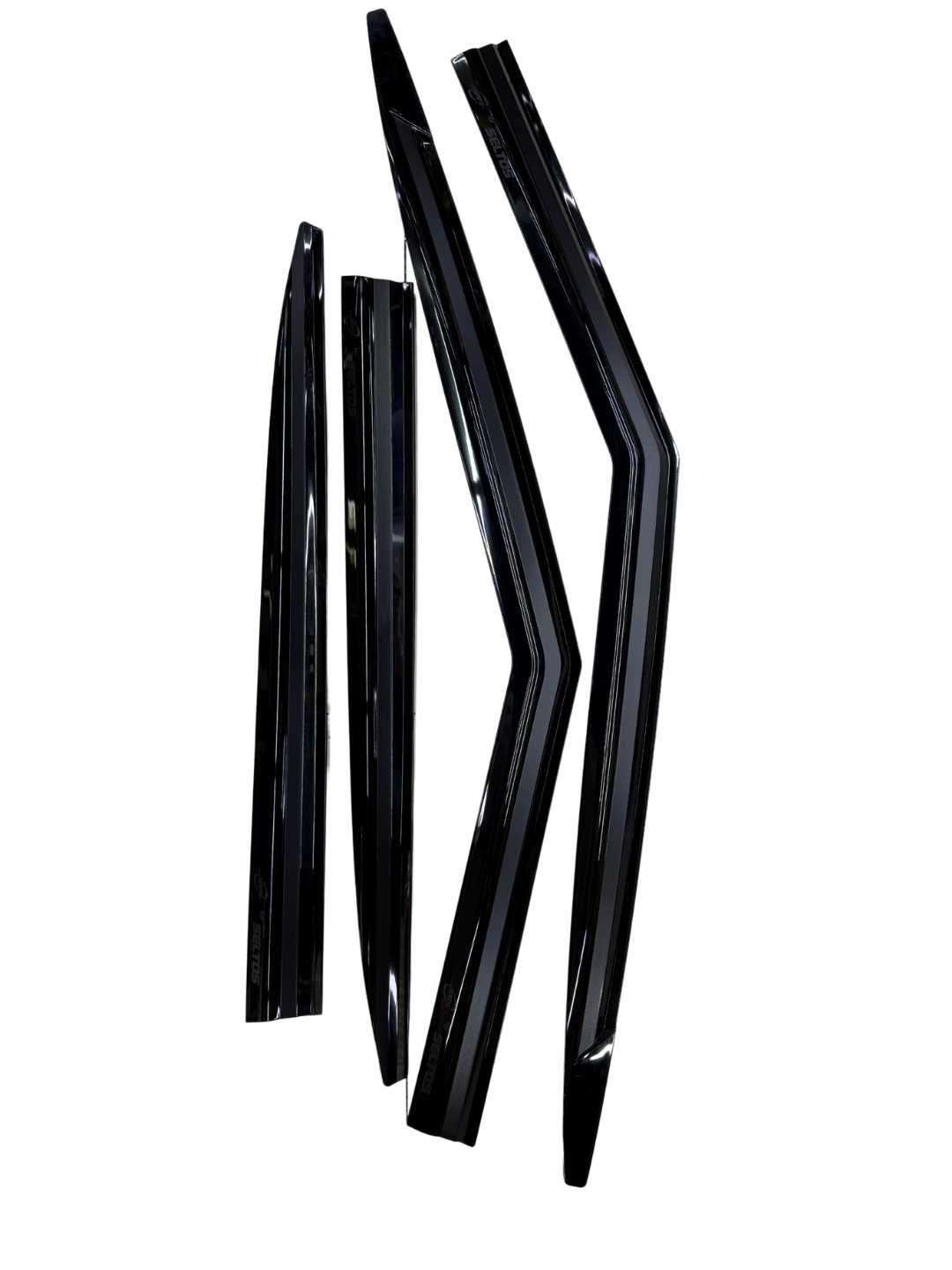 Ветровики Safe, дефлекторы для боковых окон, для Kia Seltos, Корея, черный — фото 1