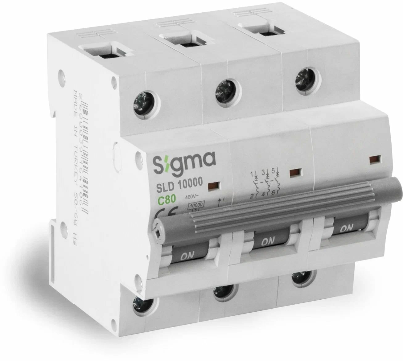 Автоматический выключатель SIGMA ELEKTRIK 3P C 80A 6kA